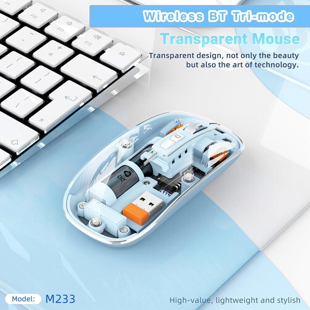 Rechargeable Transparent Mouse - Quickona