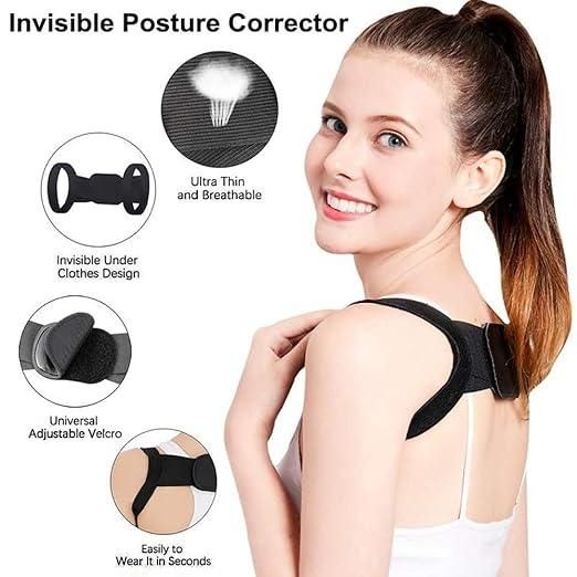 Shoulder & Back Straightener Elastic Spine Support Posture Corrector Belt - Quickona