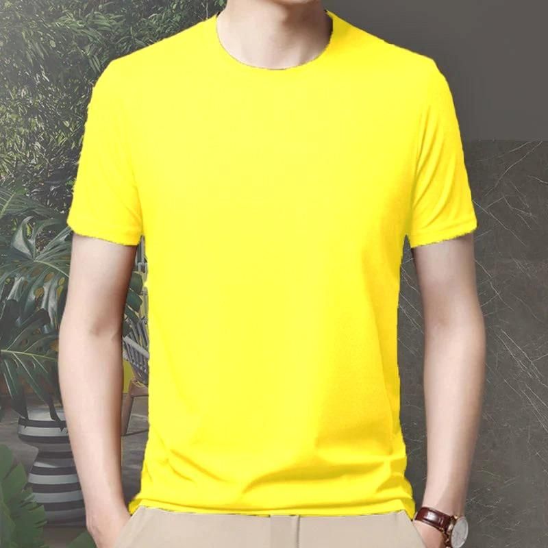 Men 4 Way Strecthable Round Neck T-shirt - Quickona