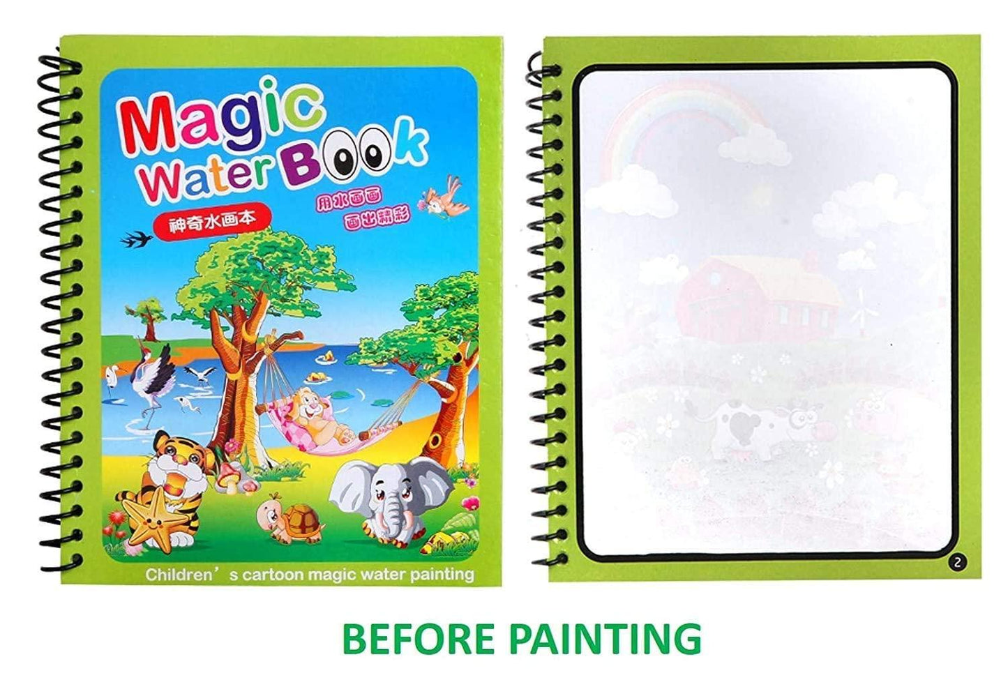 Reusable Magic Water Quick Dry Book Water Coloring Book - Quickona