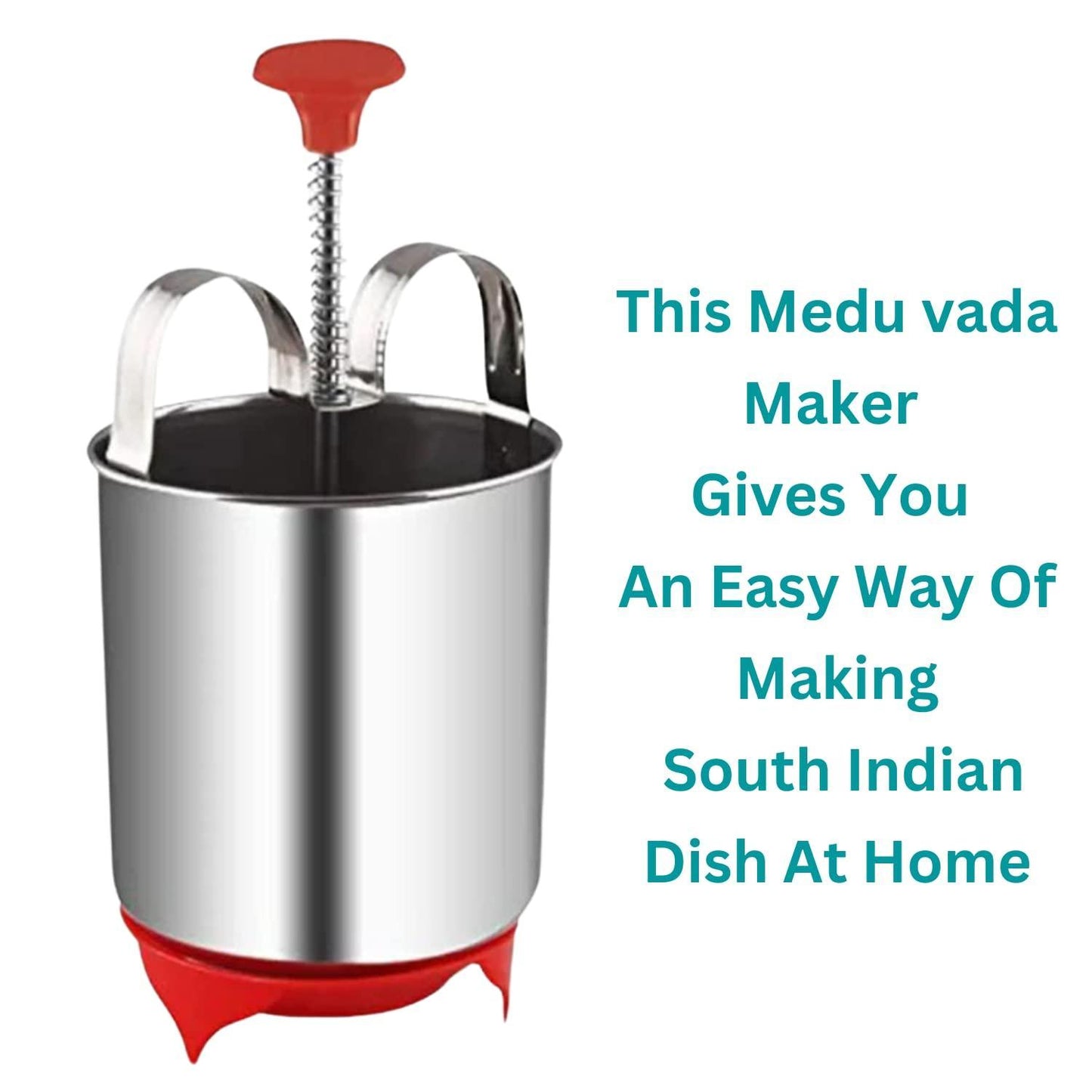 Stainless Steel Medu Vada Maker With Stand - Quickona