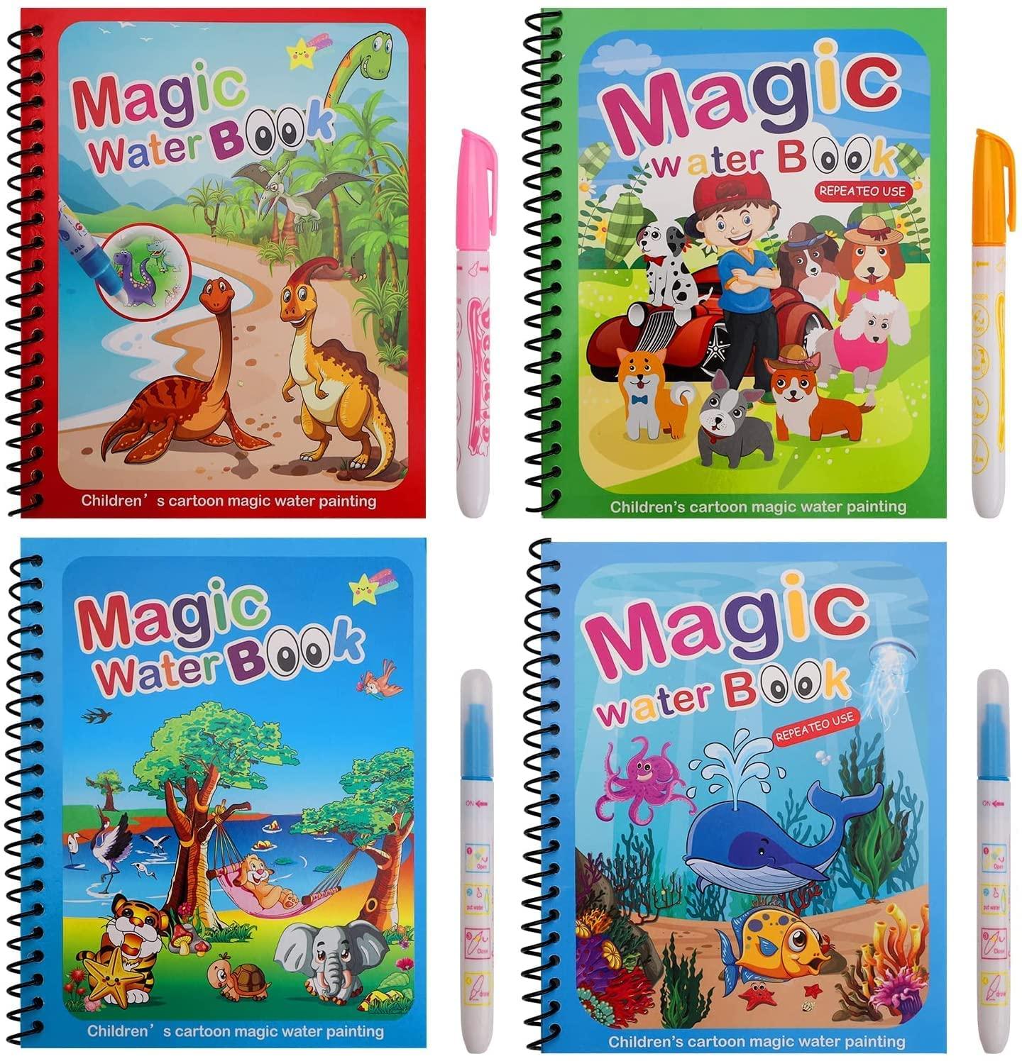 Reusable Magic Water Quick Dry Book Water Coloring Book - Quickona