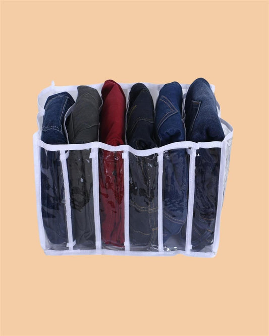 6 Grids Folding Clothes Organizer - Quickona