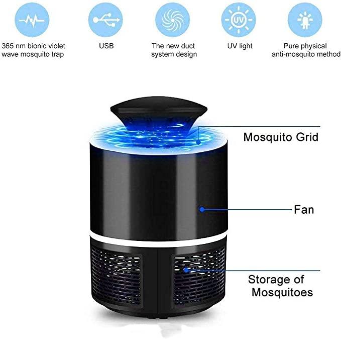 Electronic LED Mosquito Killer Machine Lamp for Home Electronic Fly Inhaler - Quickona