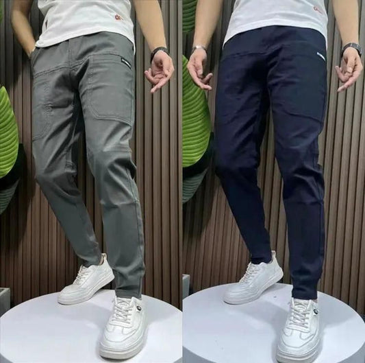 Combo of Men's Casual Joggers (Pack of 2) - Quickona