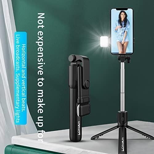 Extendable Flash 3-in-1 Selfie Stick Tripod with Bluetooth Remote - Quickona