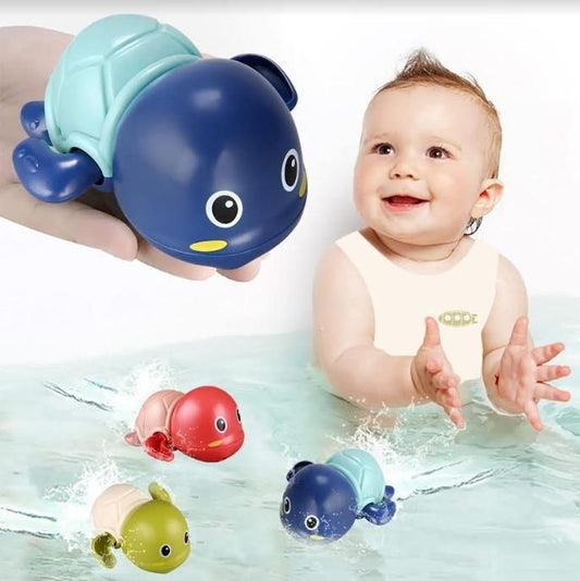 Cute Swimming Turtle Bath Toys for Kids Wind Up Toys for 1 Year Old Kids - Quickona