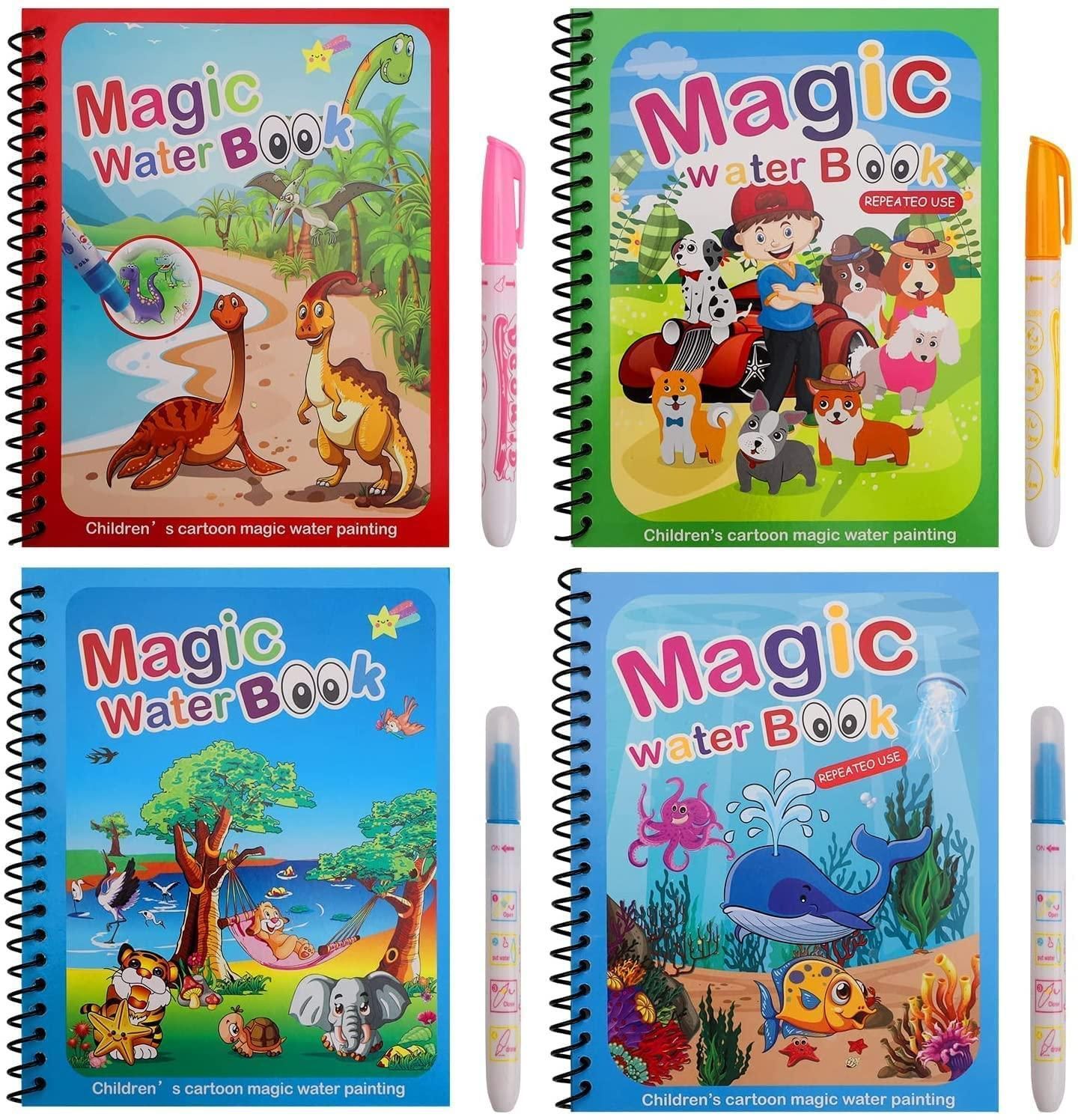 Reusable Magic Water Quick Dry Book Water Coloring Book - Quickona