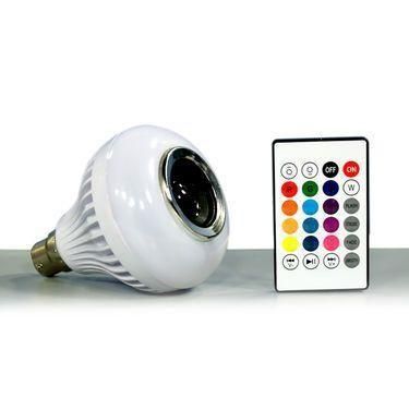 Colour Changing LED Bulb with Bluetooth Speaker & Remote - Quickona