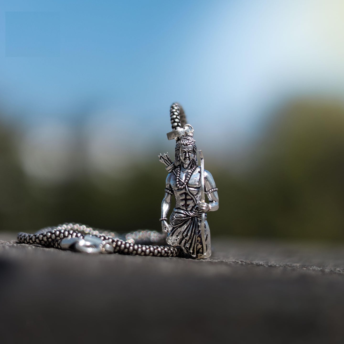 Lord Ram Pendant With Chain