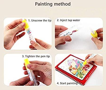 Reusable Magic Water Quick Dry Book Water Coloring Book - Quickona