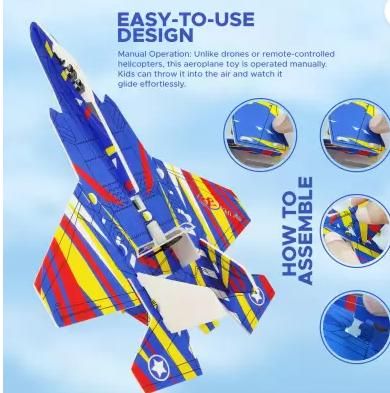 Buddynjoy BJ Airplane Toy Throwing Foam Plane - Quickona