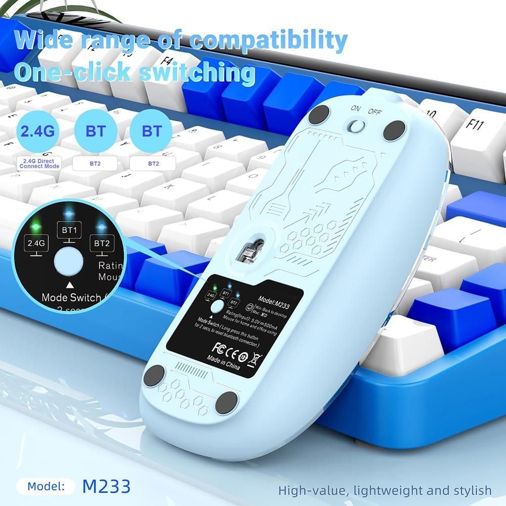 Rechargeable Transparent Mouse - Quickona